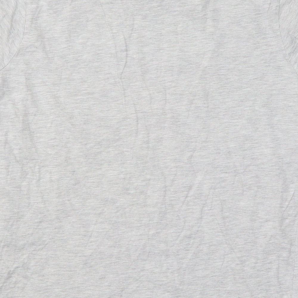 Jeff&Co Boys Grey Cotton Basic T-Shirt Size 11-12 Years Round Neck Pullover - Game Over