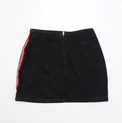 Womens UK Size 8 Topshop A-Line Denim Skirt