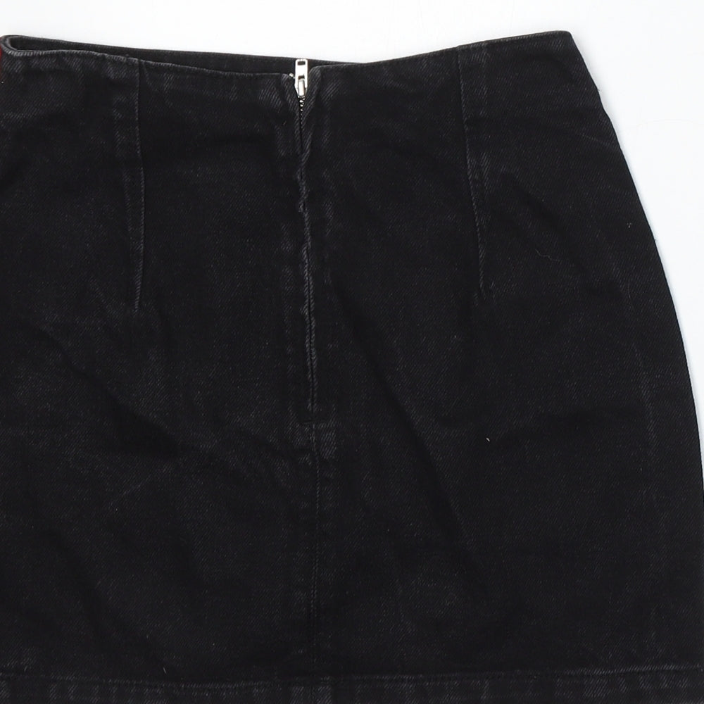 Womens UK Size 8 Topshop A-Line Denim Skirt