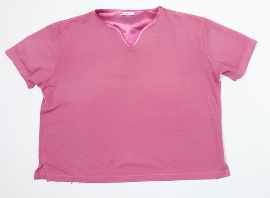 Womens UK Size 16 Papaya Pink Pullover Jumper