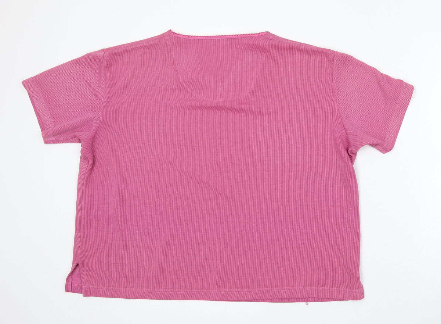 Womens UK Size 16 Papaya Pink Pullover Jumper