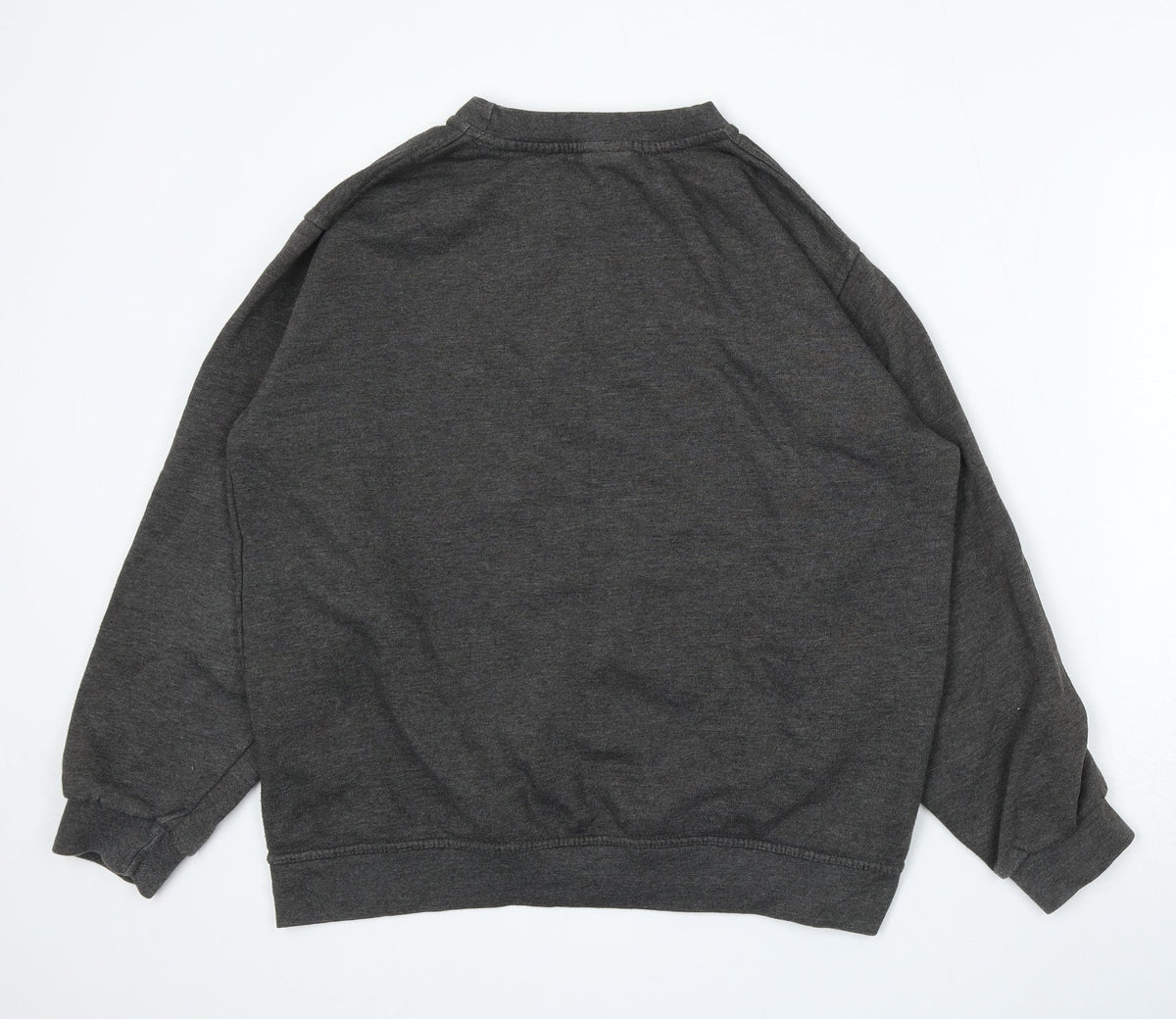 Uneek Womens Grey Cotton Pullover Sweatshirt Size M