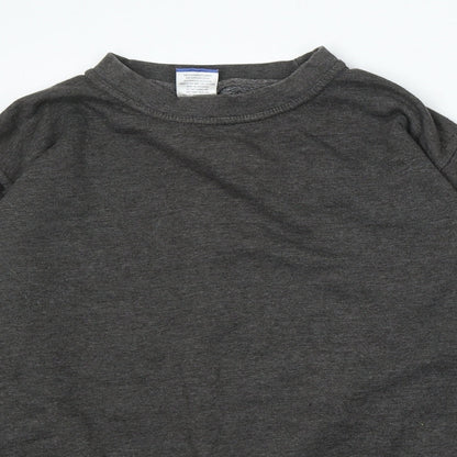 Uneek Womens Grey Cotton Pullover Sweatshirt Size M