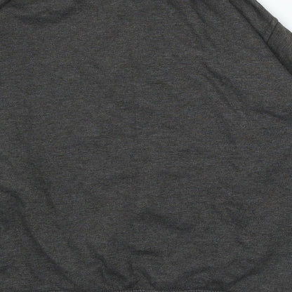 Uneek Womens Grey Cotton Pullover Sweatshirt Size M