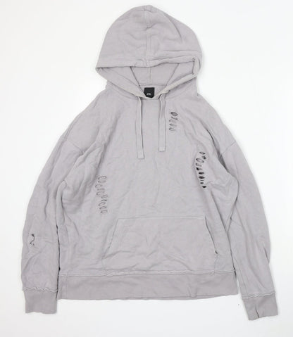 Mens UK Size XS River Island Grey Pullover Hoodie