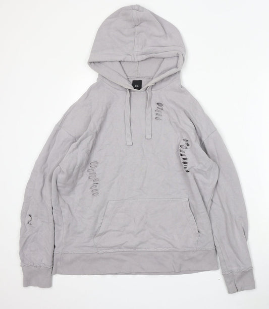 Mens UK Size XS River Island Grey Pullover Hoodie