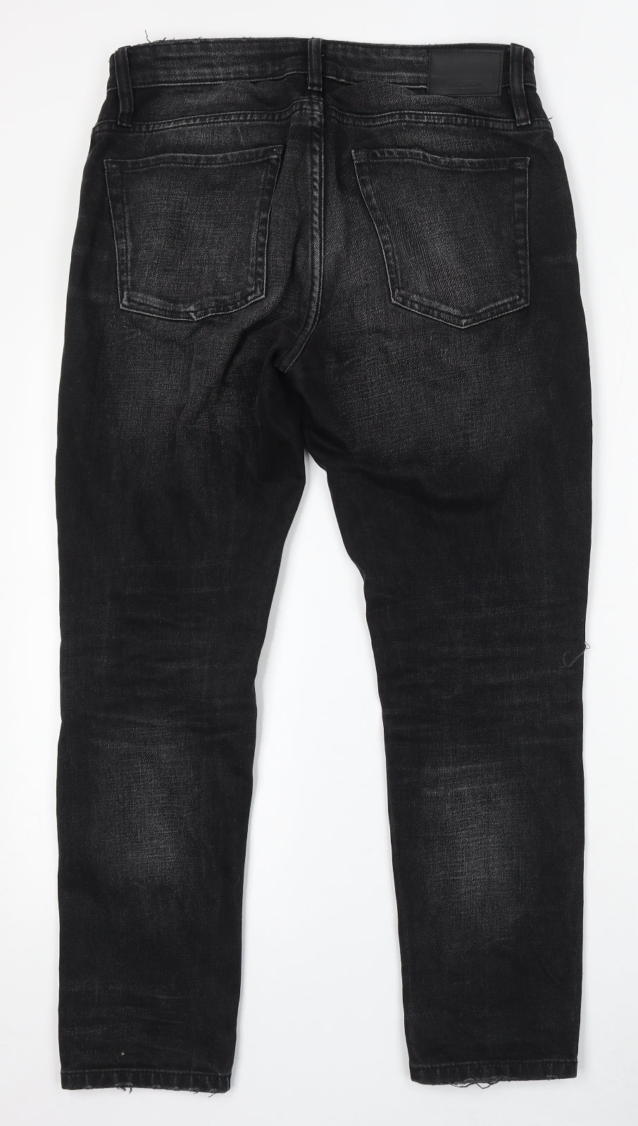 Pull&Bear Womens Black Cotton Skinny Jeans Size 31 in L28 in Regular Button