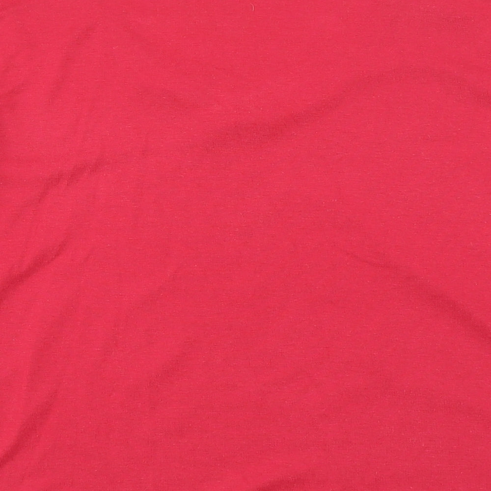 Womens UK Size L BM Red Basic T-Shirt