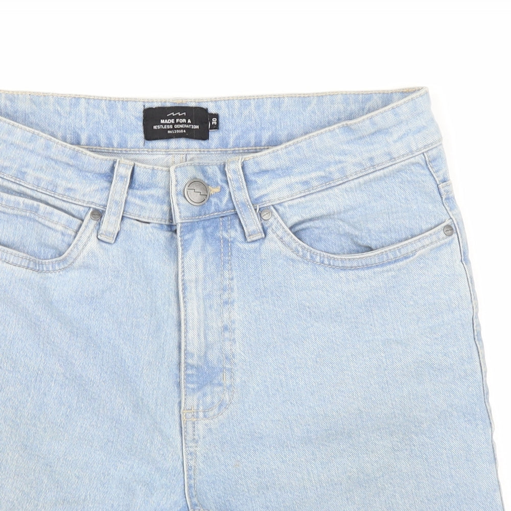 FACTORIE Mens Blue Cotton Bermuda Shorts Size 30 L8 in Regular Zip