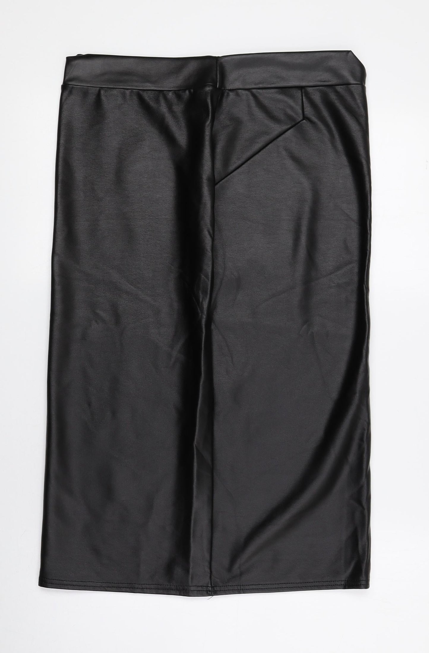 Vestidos Womens Brown Polyester Straight & Pencil Skirt Size XL - XXL, Fake Leather