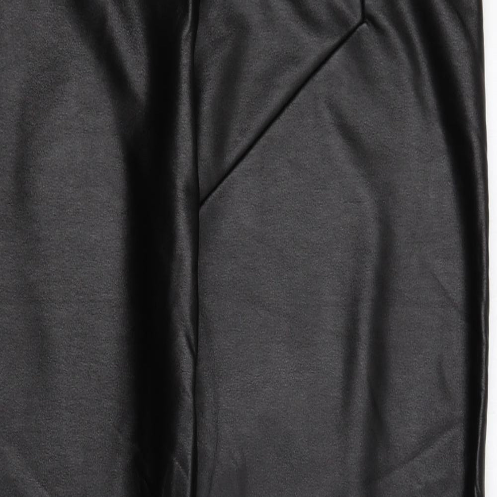 Vestidos Womens Brown Polyester Straight & Pencil Skirt Size XL - XXL, Fake Leather