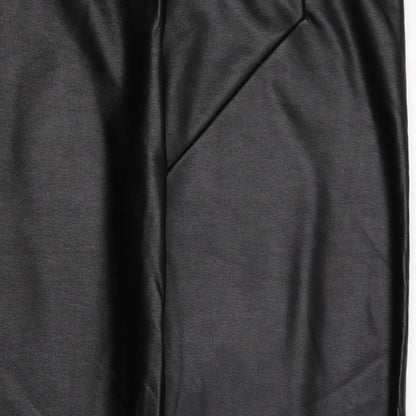 Vestidos Womens Brown Polyester Straight & Pencil Skirt Size XL - XXL, Fake Leather