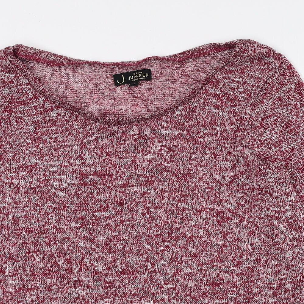 Womens UK Size 14 New Look Red Pullover Jumper