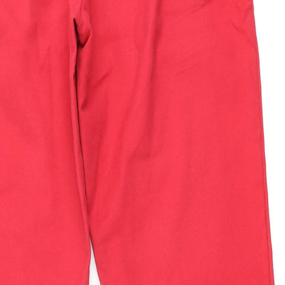 Part Two Womens Red Polyester Chino Trousers Size 10 L28 in Regular Zip