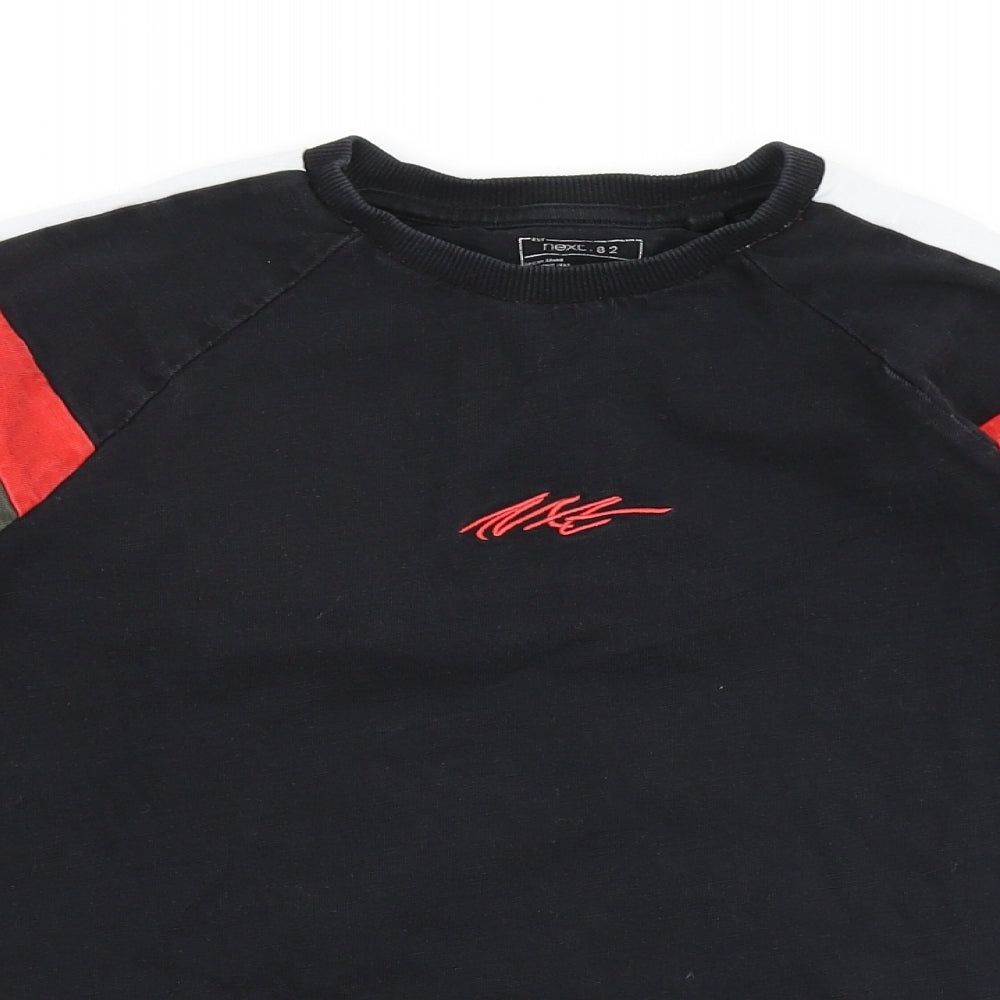 NEXT Boys Black Cotton Pullover Sweatshirt Size 12 Years