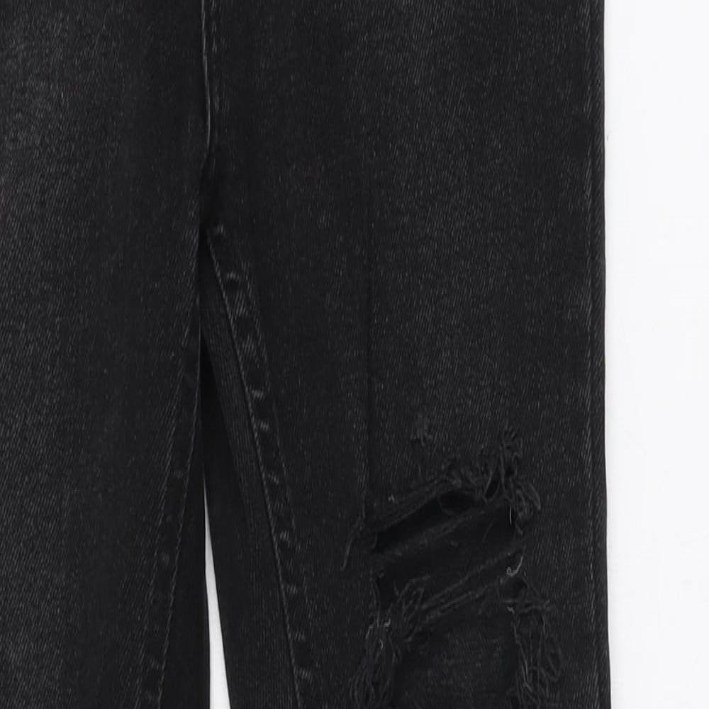 New Look Womens Black Cotton Skinny Jeans Size 8 L26 in Slim Zip