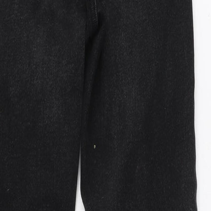 New Look Womens Black Cotton Skinny Jeans Size 8 L26 in Slim Zip