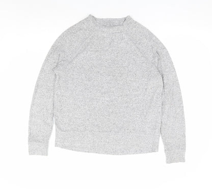 F&F Womens Grey Viscose Pullover Sweatshirt Size 12 Pullover - Lounge Top