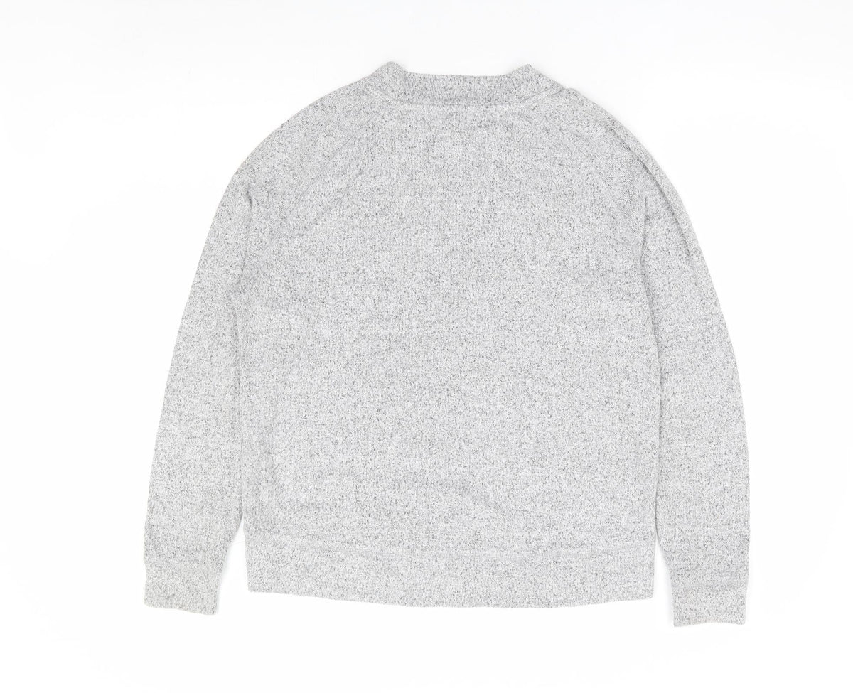 F&F Womens Grey Viscose Pullover Sweatshirt Size 12 Pullover - Lounge Top