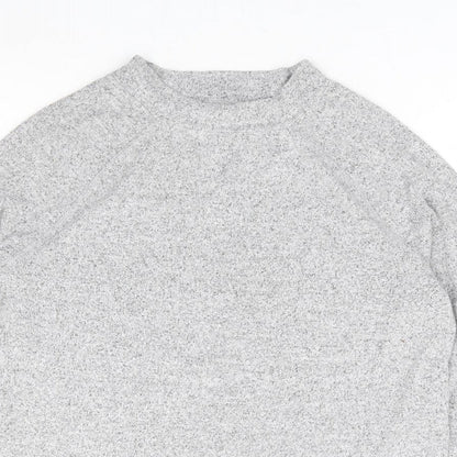 F&F Womens Grey Viscose Pullover Sweatshirt Size 12 Pullover - Lounge Top