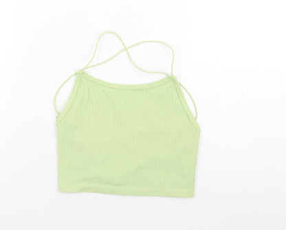 Womens UK Size S STR Green Camisole Tank