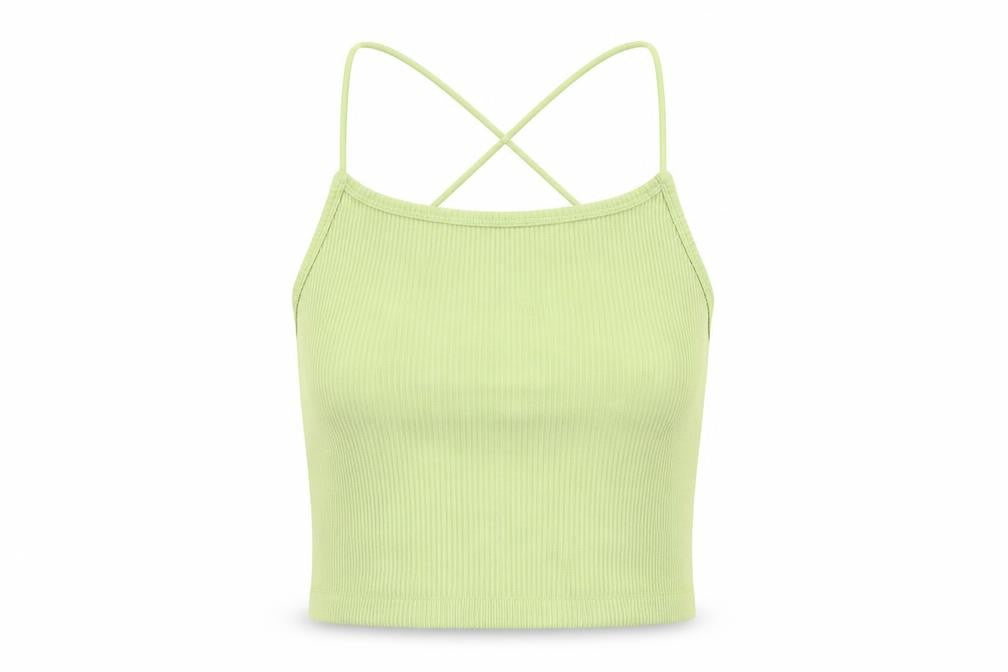 Womens UK Size S STR Green Camisole Tank