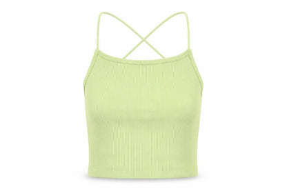 Womens UK Size S STR Green Camisole Tank
