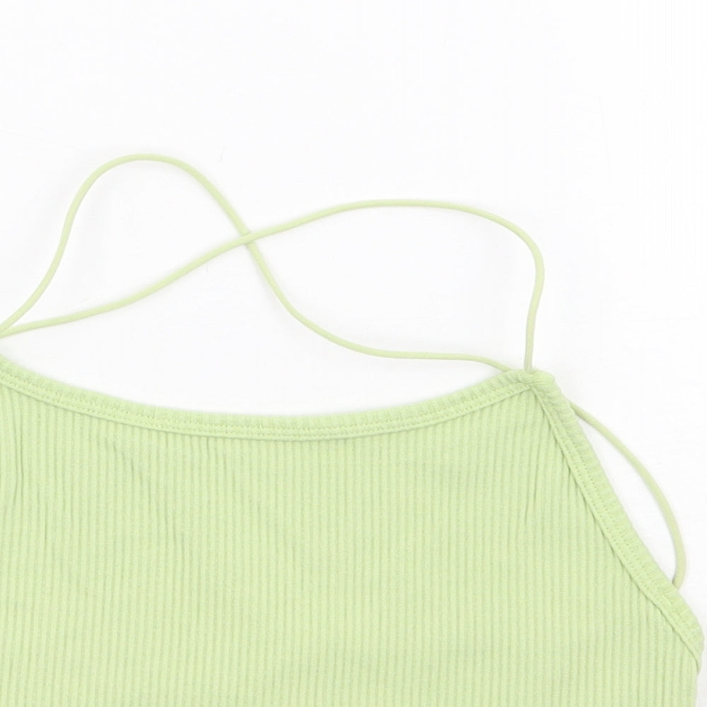 Womens UK Size S STR Green Camisole Tank