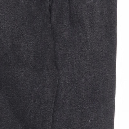 Primark Womens Black Cotton Skinny Jeans Size 10 L28 in Regular Zip