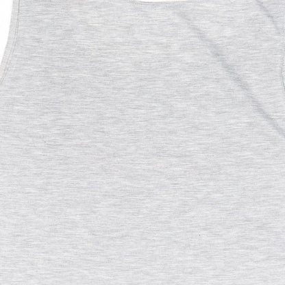 Native Womens Grey Polyester Cropped Tank Size S Scoop Neck - Volkswagen Van