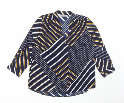 Womens UK Size 8 Dorothy Perkins Multicoloured Basic Blouse