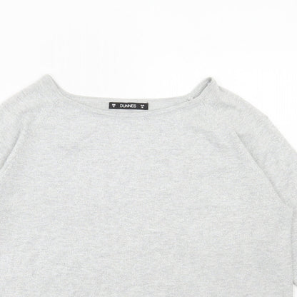 Womens UK Size M Dunnes Stores Silver Pullover Jumper