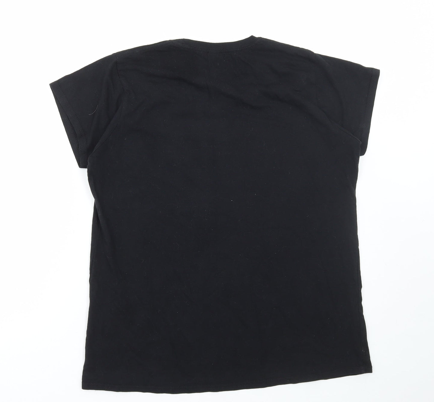 Womens UK Size 2XL Gildan Black Basic T-Shirt
