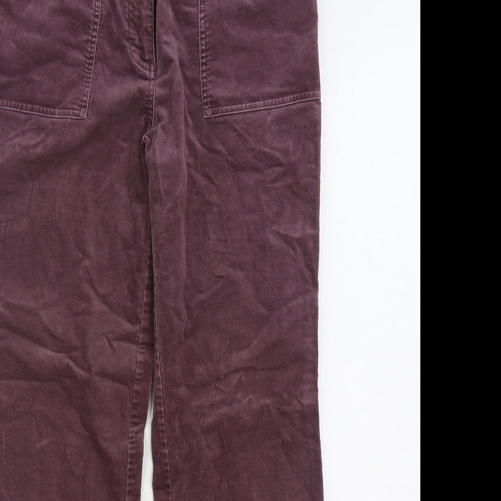 Maine Womens Purple Cotton Straight Jeans Size 12 L30 in Regular Zip