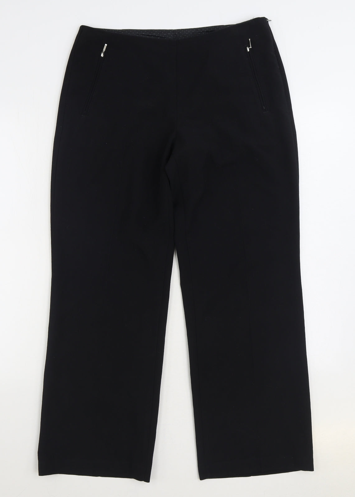 Womens UK Size 12 Marks and Spencer Regular Fit  Black Trousers