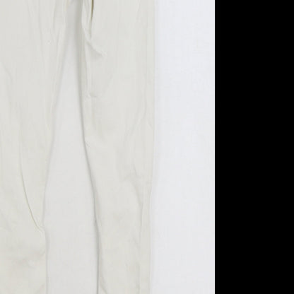 Denim & Co. Womens White Cotton Skinny Jeans Size 6 L30 in Regular Zip