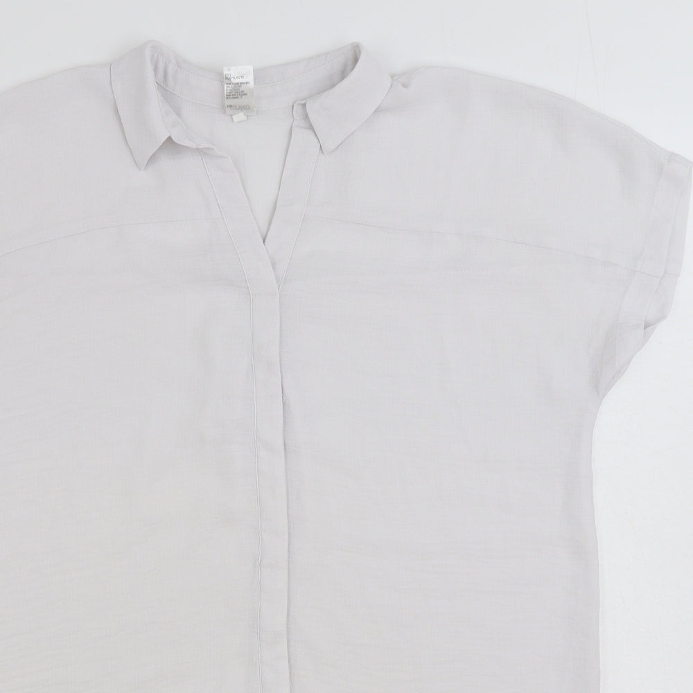 Womens UK Size 12 Anko Grey Basic Blouse