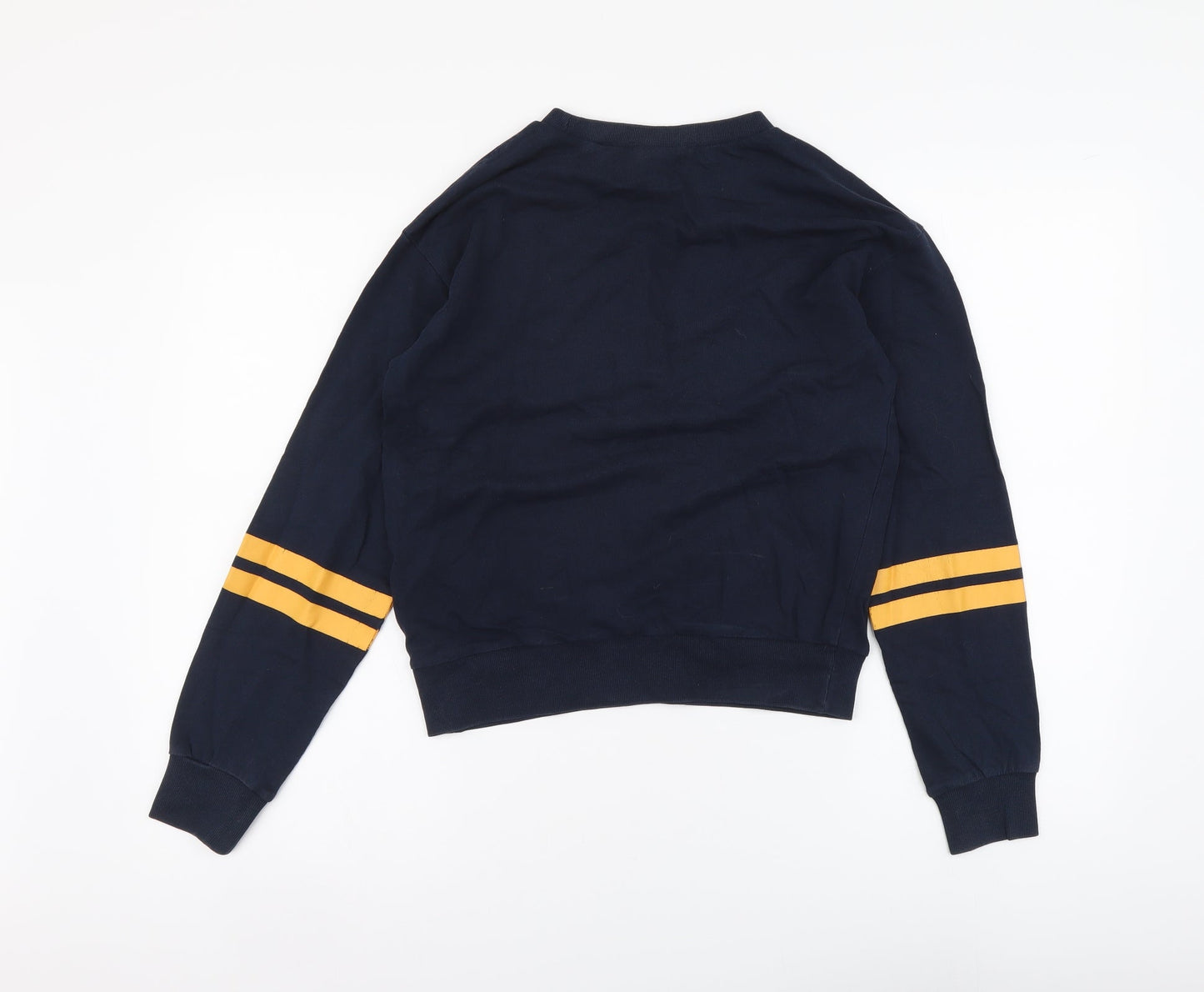 H&M Womens Blue Cotton Pullover Sweatshirt Size XS Pullover