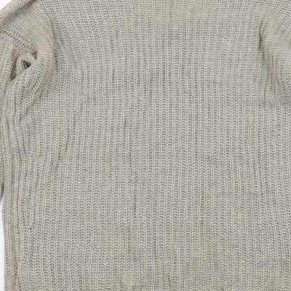 Gap Womens Beige V-Neck Cotton Pullover Jumper Size S