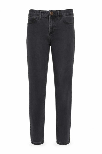 River Island Womens Grey Cotton Skinny Jeans Size 6 L26 in Regular Button