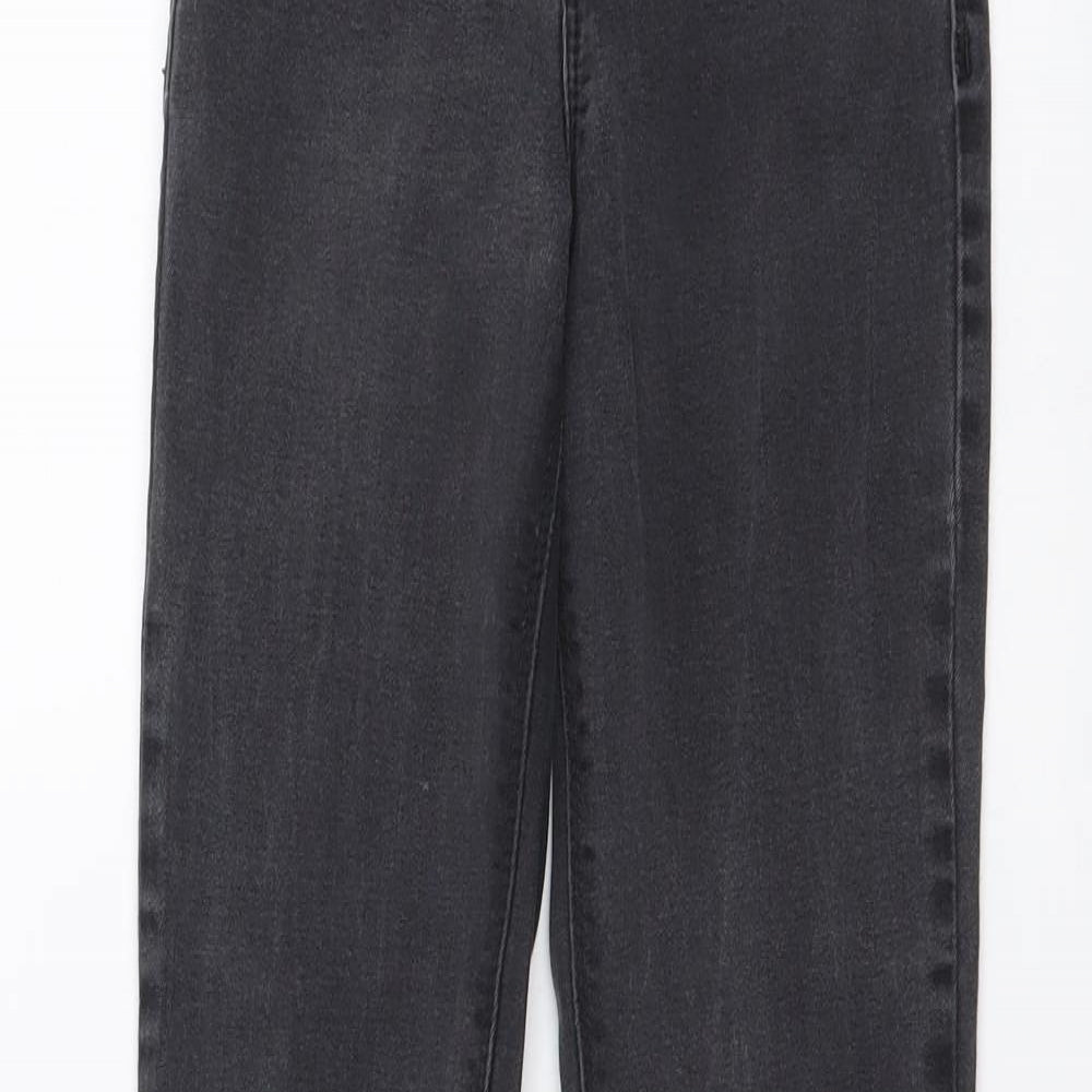 River Island Womens Grey Cotton Skinny Jeans Size 6 L26 in Regular Button