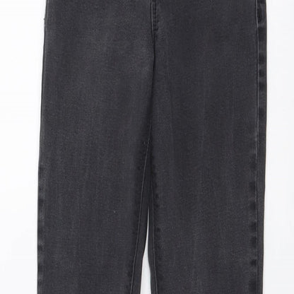 River Island Womens Grey Cotton Skinny Jeans Size 6 L26 in Regular Button