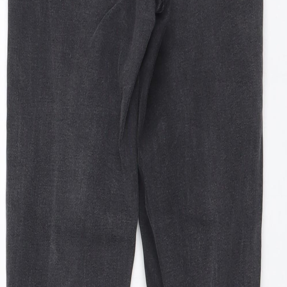 River Island Womens Grey Cotton Skinny Jeans Size 6 L26 in Regular Button