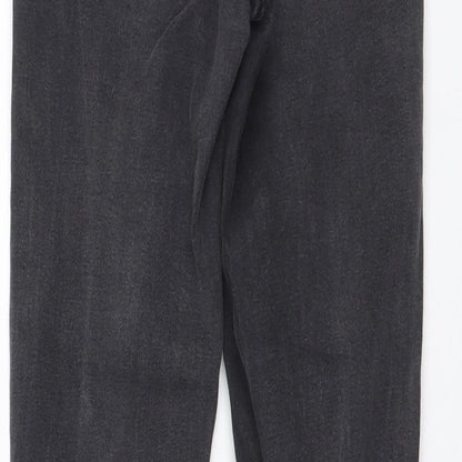 River Island Womens Grey Cotton Skinny Jeans Size 6 L26 in Regular Button