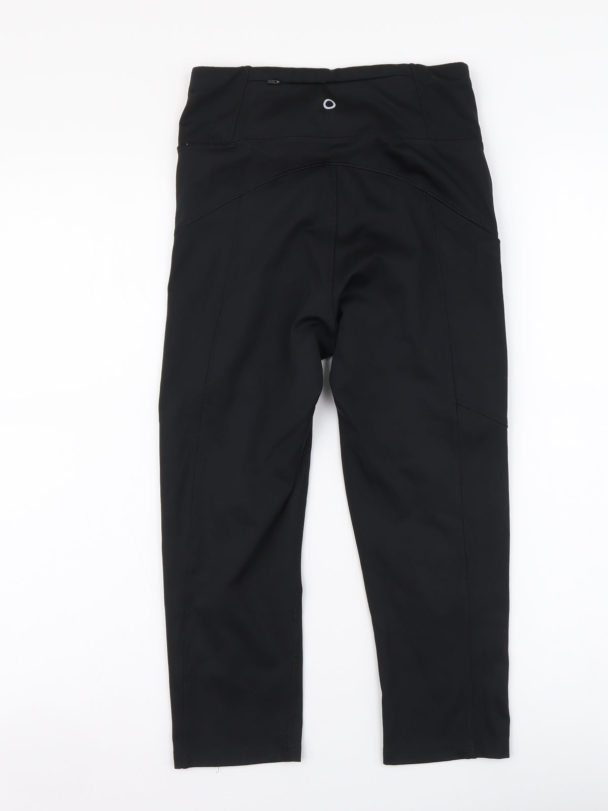 Marks and Spencer Womens Black Polyester Jogger Leggings Size 8 L20 in Regular Drawstring