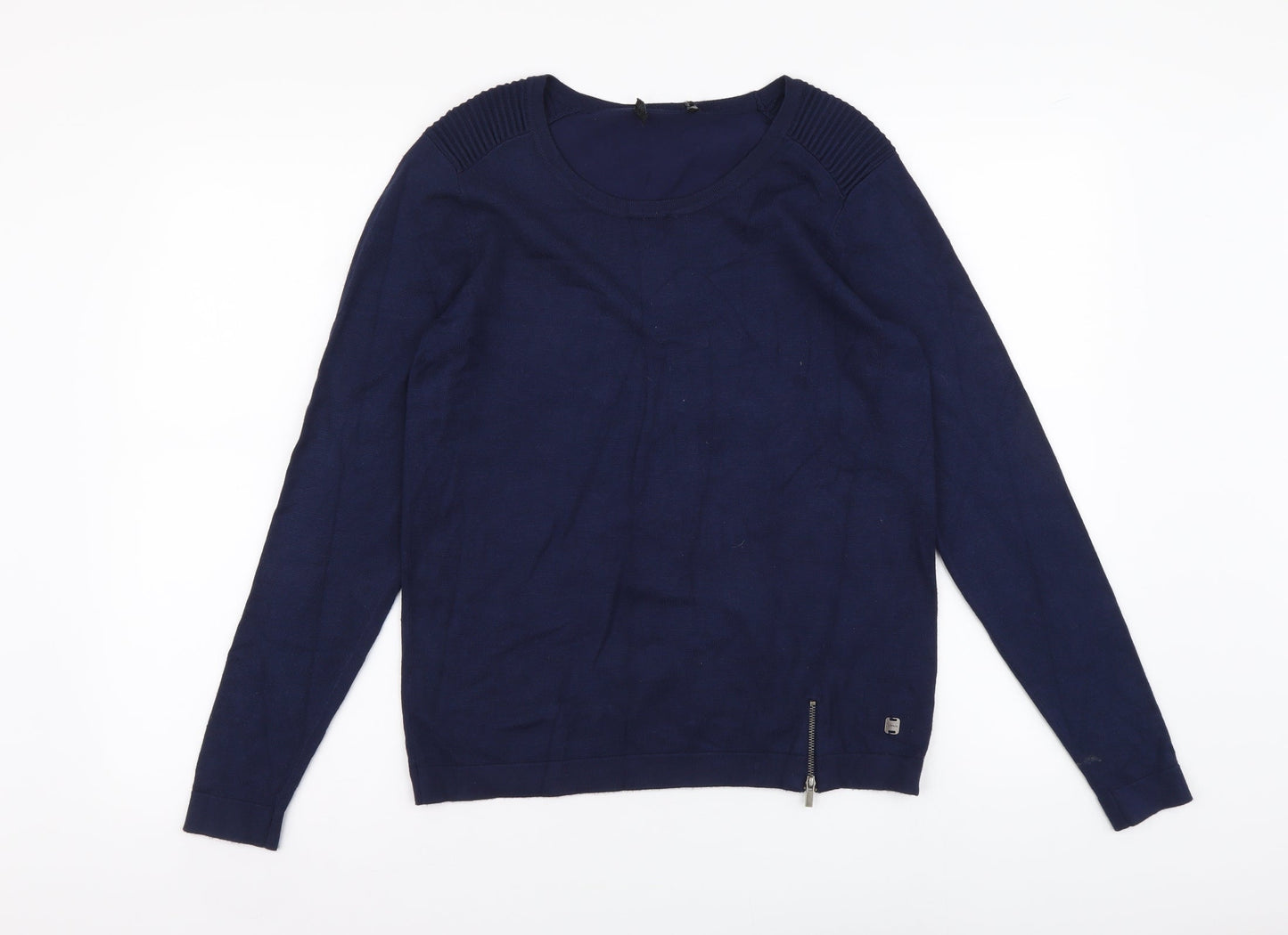 Womens UK Size 8 Preworn Blue Pullover Jumper