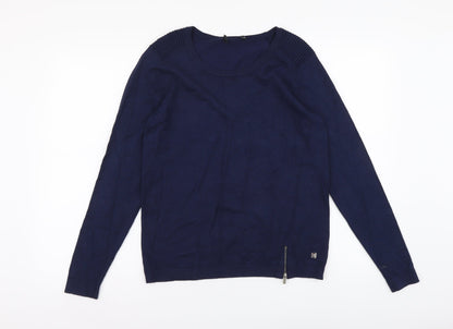 Womens UK Size 8 Preworn Blue Pullover Jumper
