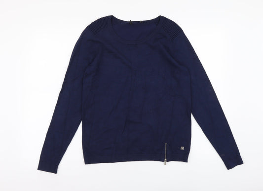 Womens UK Size 8 Preworn Blue Pullover Jumper