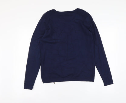 Womens UK Size 8 Preworn Blue Pullover Jumper