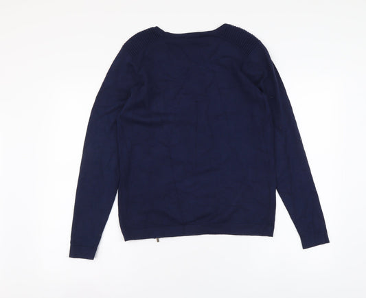 Womens UK Size 8 Preworn Blue Pullover Jumper
